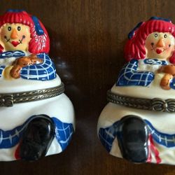 Trinket box hinged box Raggedy Ann