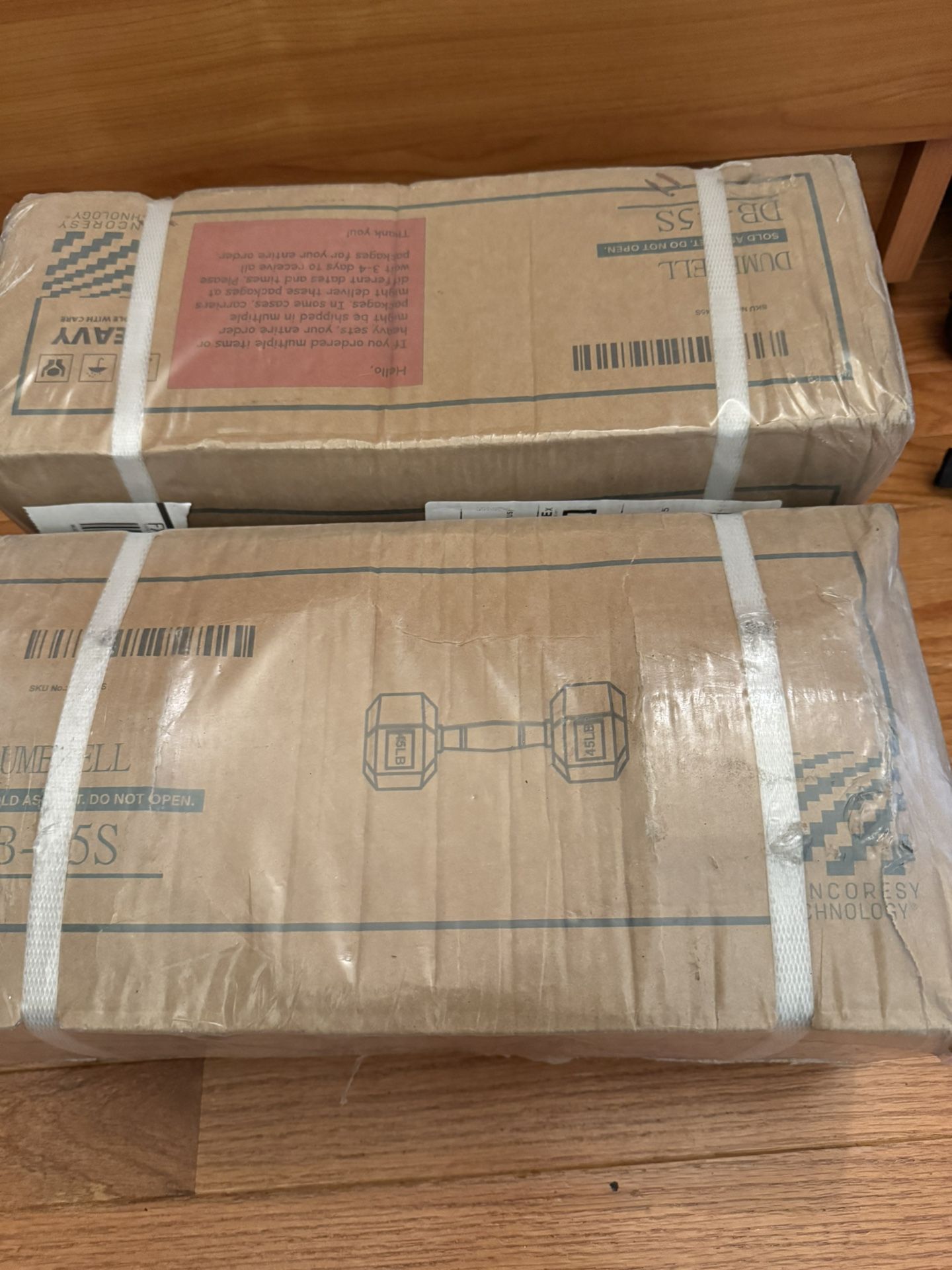 [brand new] Gianna 45 lbs Hex Dumbbell Pair