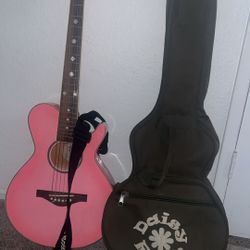 Daisy Rock Pink Guitar 