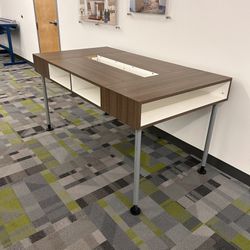Slotted Table w/ Storage