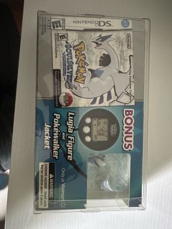 Pokemon Soulsilver (Nintendo DS) Complete in Box Lugia Figure Jacket Walmart exclusive bundle