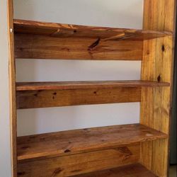 Garage Wood Wall Shelf