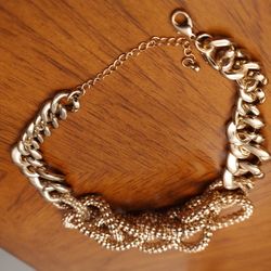 Gold Chunky Choker Necklace