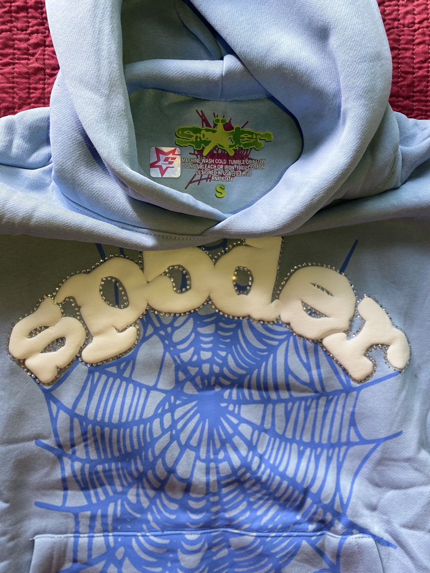 Sp5der Web Hoodie ‘Sky Blue’