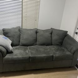Gray microfiber Couch 