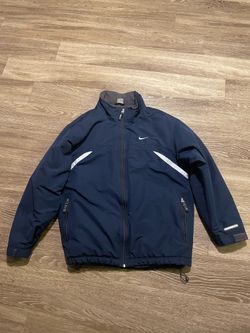 Nike Men's Navy Performance Full-Zip Jacket with Reflective Accents