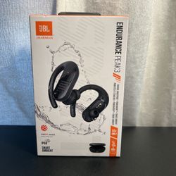 New JBL Endurance Peak 3 Earbuds Black JBLENDURPEAK3BLKAM