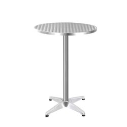 Aluminum 23 1/2" adjustable round bar table