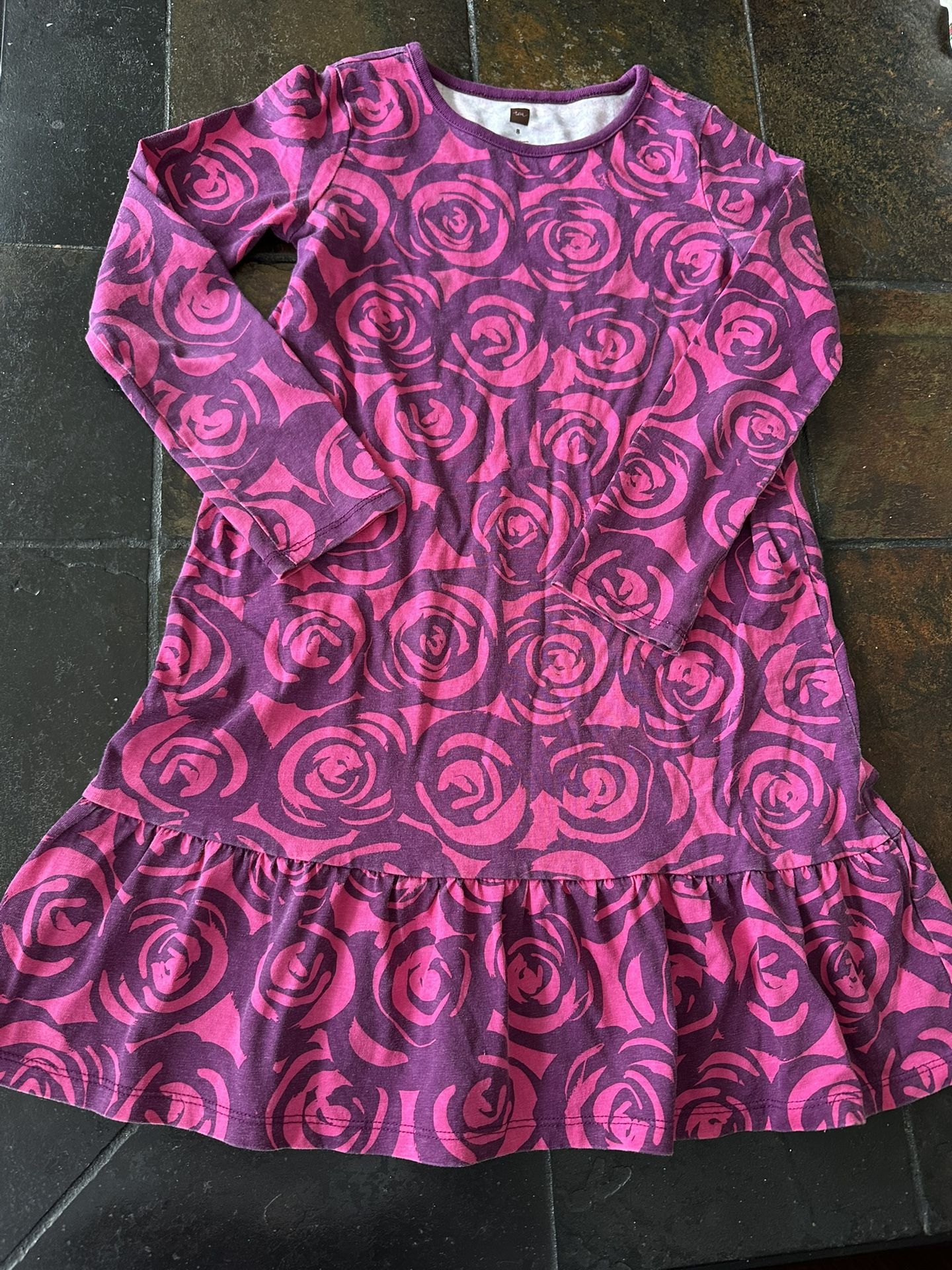 Tea Collection Floral Dress Size 8 