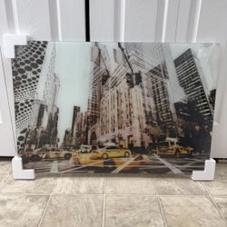 Beautiful Brand New 24 By 36 Inch Tempered Glass Wall Art. (MUST SELL TODAY)