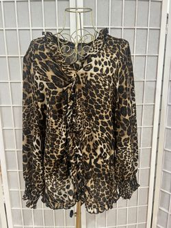 Zenobia Leopard 🐆 Print Blouse