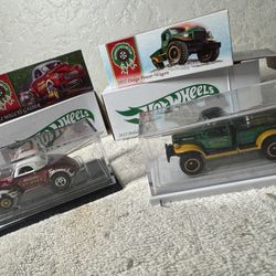 Hot Wheels Dodge & Willys Gasser Holiday Cars 