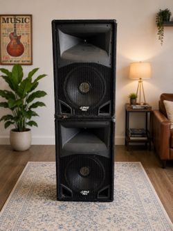 Pyle Pro 15” Passive PA Speakers – Pair – Tested & Working
