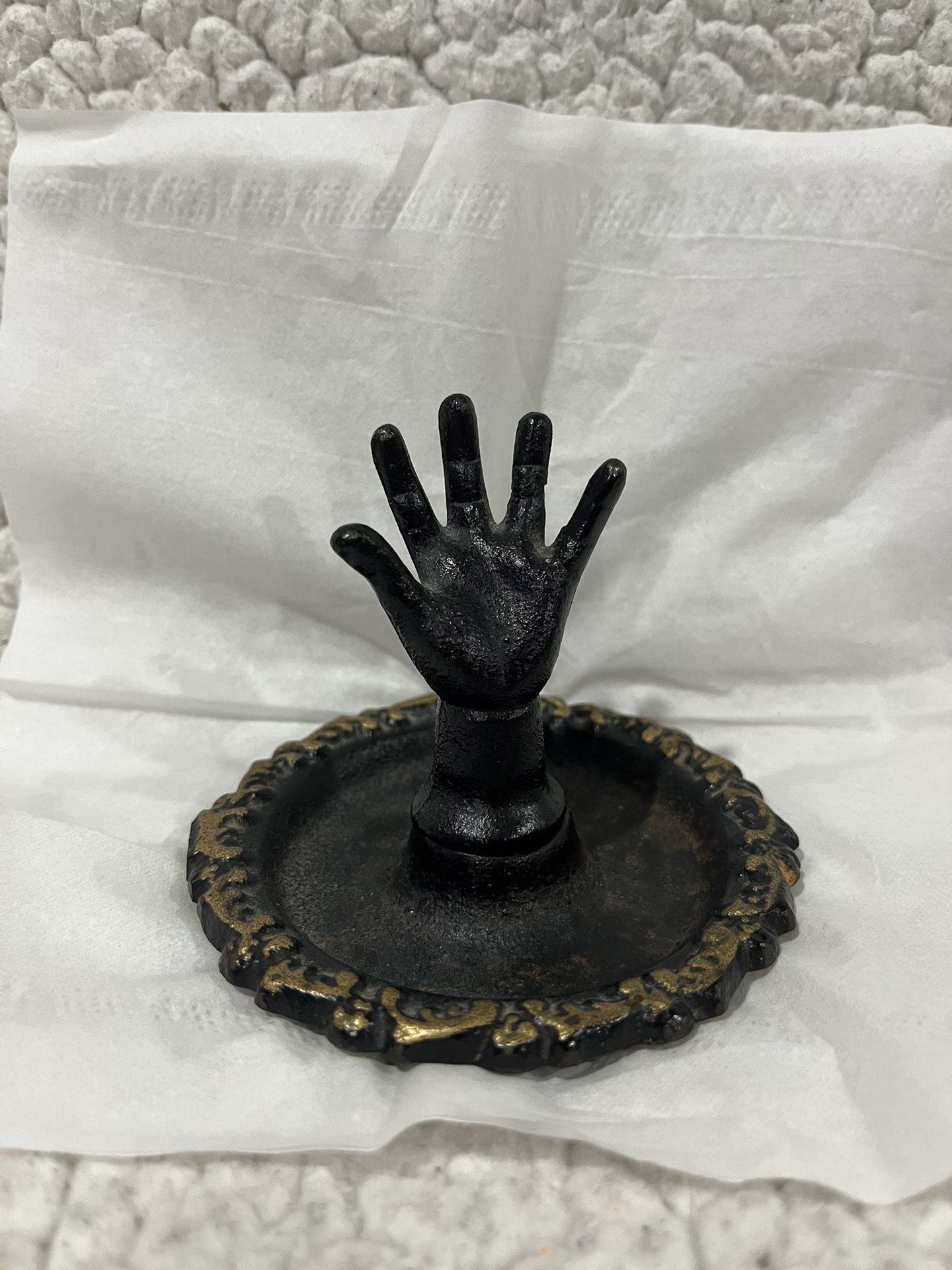 Cast Iron Ring Jewelry Holder Display Vanity Dresser Accessory