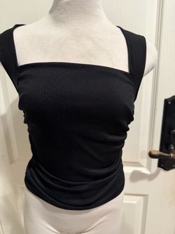 Black Button-Front Cropped Cardigan