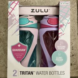 NWT ZULU water bottle 2 pack