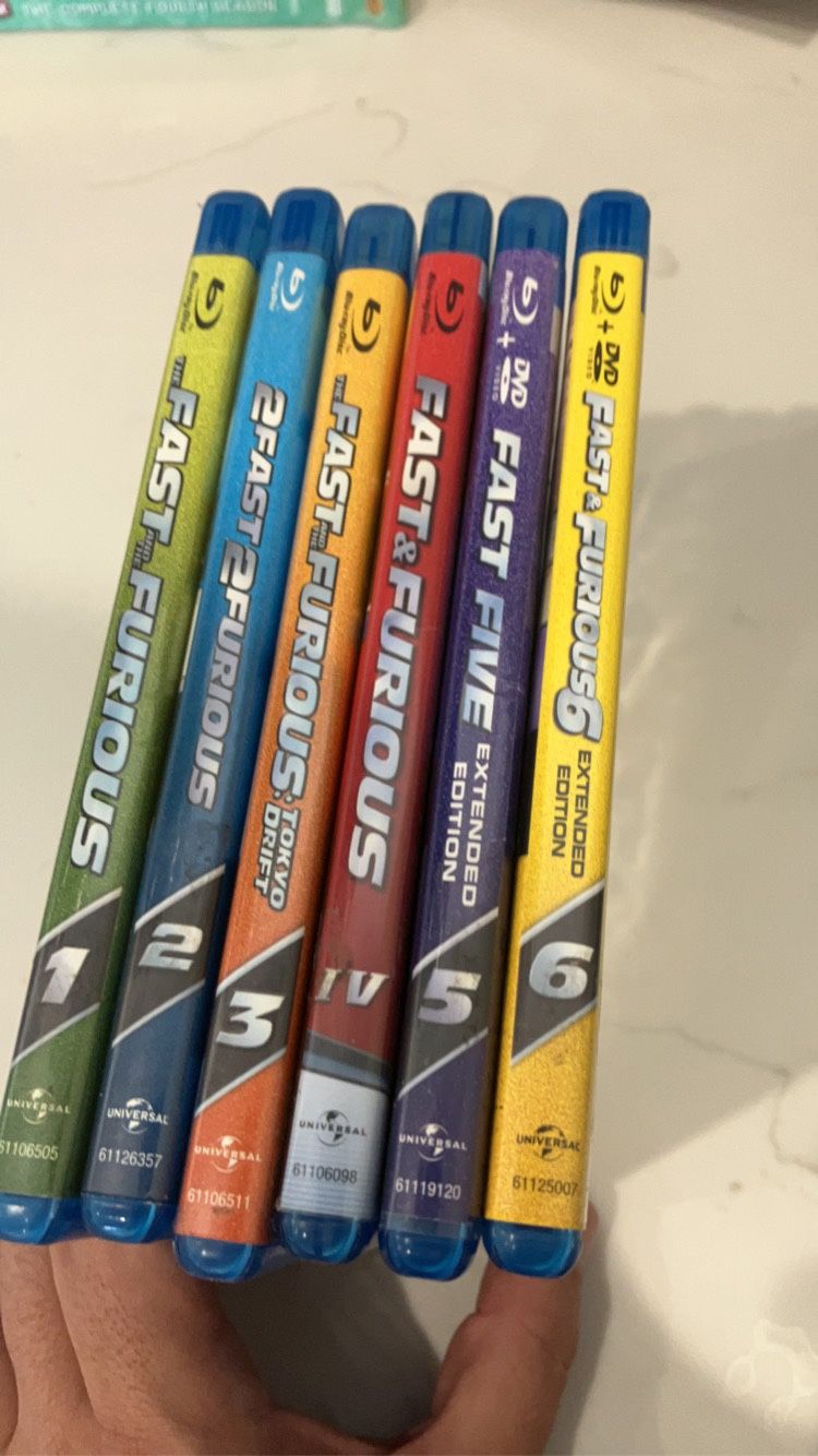 Fast And Furious Blu Ray 1-6