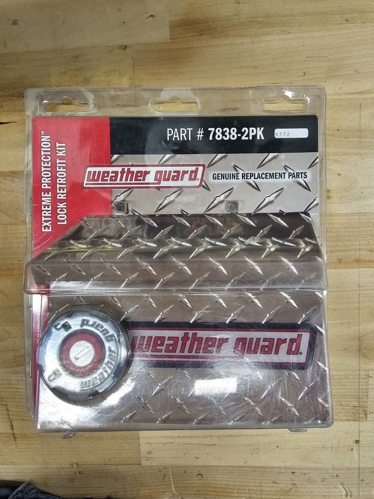 Weather Guard 7838-2PK Replacement Truck Tool Box Locks (2 Locks Keyed Alike)