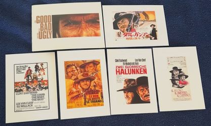The Good, The Bad and The Ugly Clint Eastwood International Mini Poster Set – 6 Pc