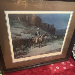 Signed Olaf Wieghorst Print – “California Wrangler