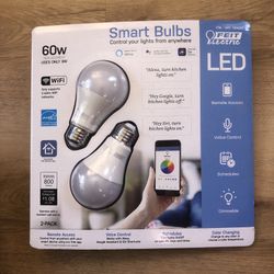 Feit Electric WIFI Smart Bulbs 2-Pack, Retails $54.09