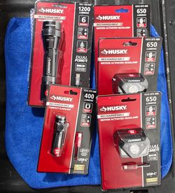 Husky Flashlight/head lamps (READ DISCRIPTION)
