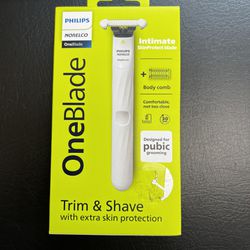 Philips Norelco OneBlade Unisex Intimate Pubic &Body Groomer & Trimmer QP1924/70