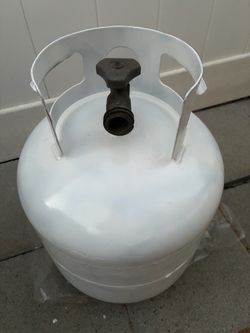 Empty propane tank