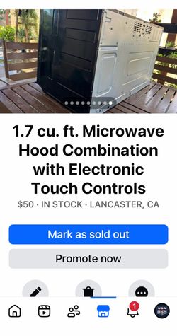1.7 cu.ft. Whirpool Microwave