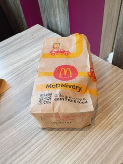 Mc Donald's Open Empty Premium Bag