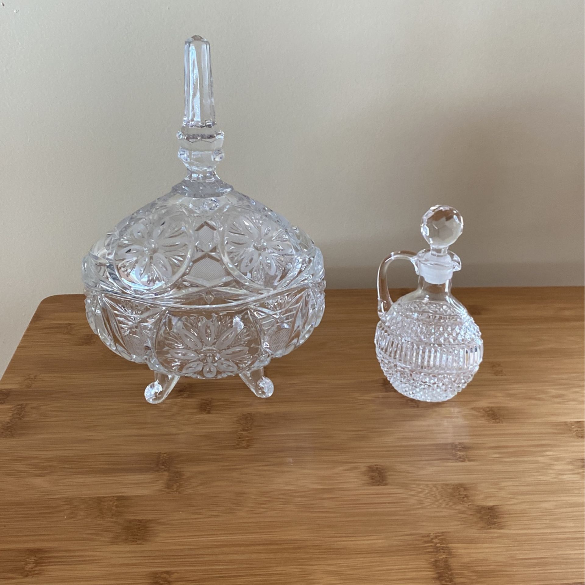 Two piece Waterford crystal