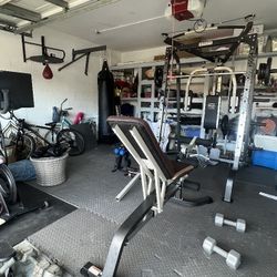 Marcy Diamond Elite Olympic Smith Cage Machine with weights