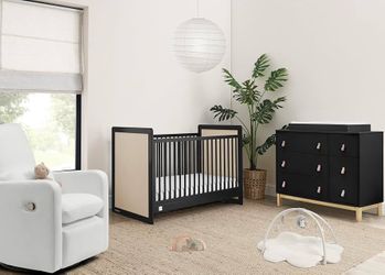 babyGap Liam 4-in-1 Convertible Crib by Delta Children - Greenguard Gold Certified - Converts to Toddler Bed, Daybed, Sofa - 3 Adjustable Heights - Ea