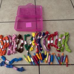 Friendship Bracelet Thread & Container 