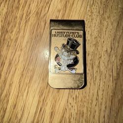 Larry Flynt’s Hustler club Gold Money clip