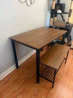 Giantex Dining Table with Chair and Bench