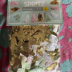Spritz Paper & Mylar Tassle Garland 
