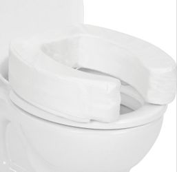 Vive Toilet Seat Cushion (Soft Cushioned Foam) - Easy Clean Soft Padded Bathroom Attachment - Elongated, Standard Seats - Comfort and Support Donut fo