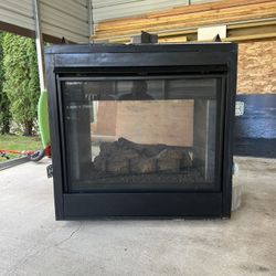 Two Sided Fire Place Works Perfect