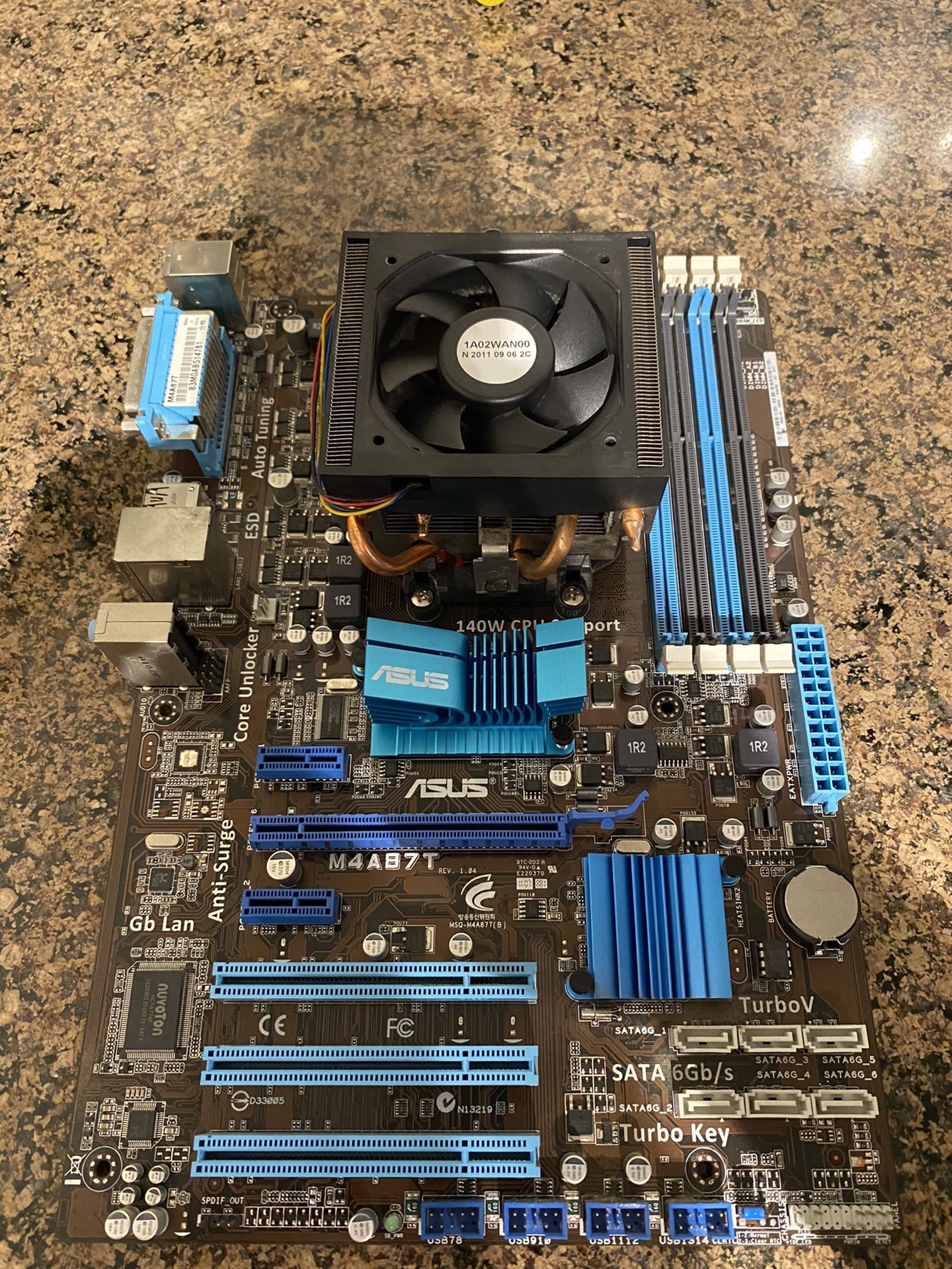 Asus M4ab7t Mother Board And Cpu