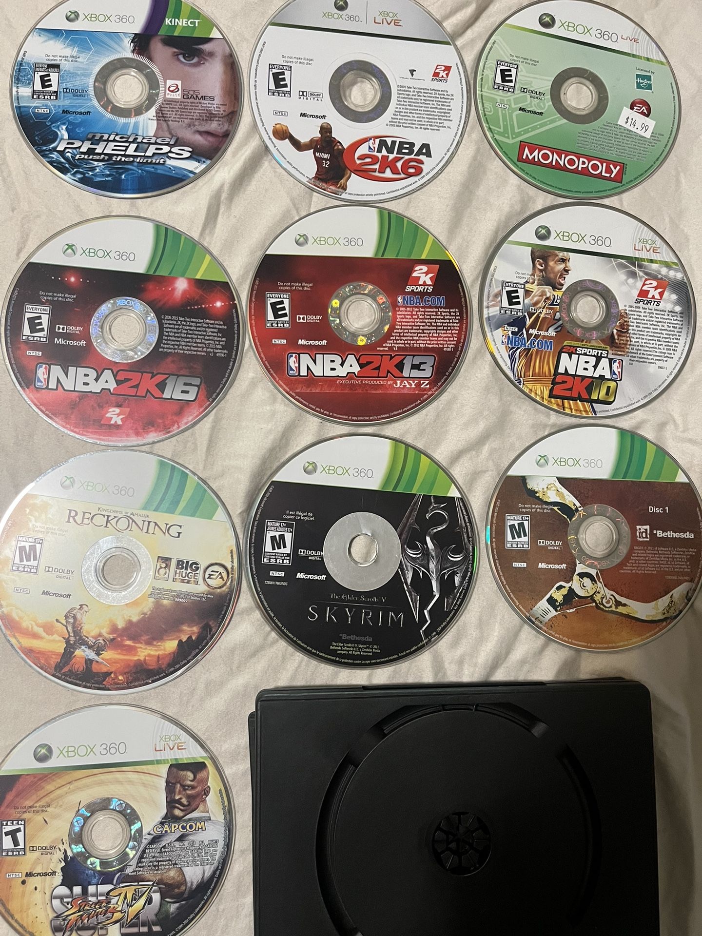A47 🎮 Xbox 360 Game Discs $9 EA – Playable Condition – Sports & Action Lot . . . . . . . . . . . . . . . . . . . . . . . . . . . . . . . . . . . . .