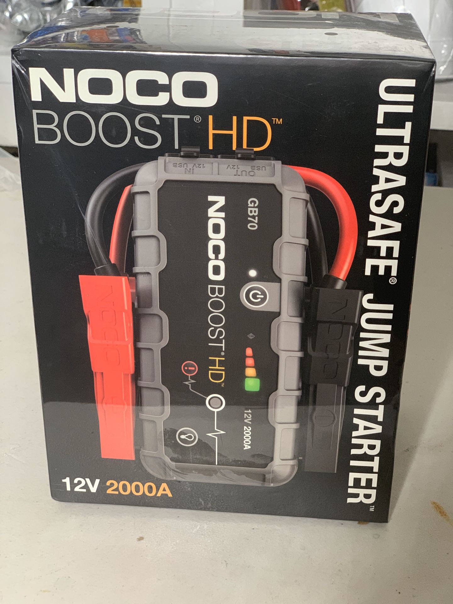 NOCO Boost HD GB70 2000 Amp 12-Volt UltraSafe Portable Lithium Car Battery Jump Starter Pack For Up To 8-Liter Gasoline And 6-Liter Diesel Engines