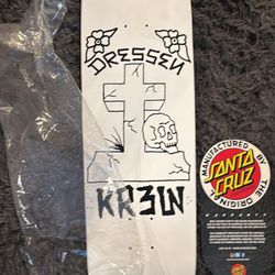 ⭐ 2015 Santa Cruz Eric Dressen KR3W Deck — Hand Signed —  Collector Piece ⭐