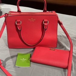 set de bolsa y monedero kate spade