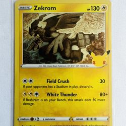 Zekrom 010/025 - Celebrations - Holo Pokemon Card - Near Mint (NM)