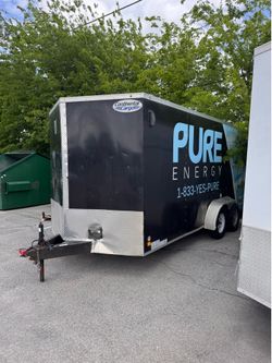 7x16 Enclosed Trailer - Tandem Axle - 7K GVWR - Work Ready