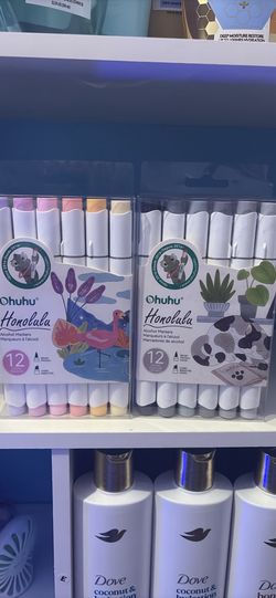 🎨 Ohuhu Honolulu Alcohol Markers — 12ct Dual-Tip | Brand New