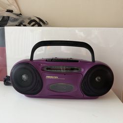 Vintage SOUNGDESIGN retro boombox purple am/fm cassette player