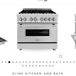 Duo Range Stainless Steel ZLINE NEW ,out The Box