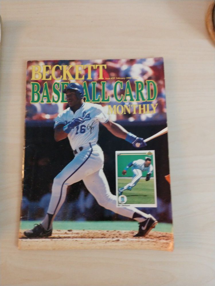 Beckett Baseball Card Monthly Issue 59 1990 Bo Jackson Cover